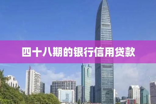 四十八期的银行信用贷款