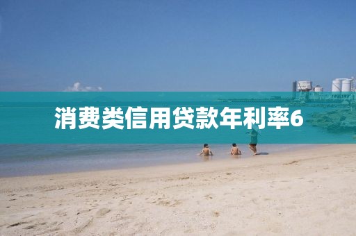 消费类信用贷款年利率6