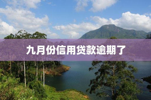 九月份信用贷款逾期了