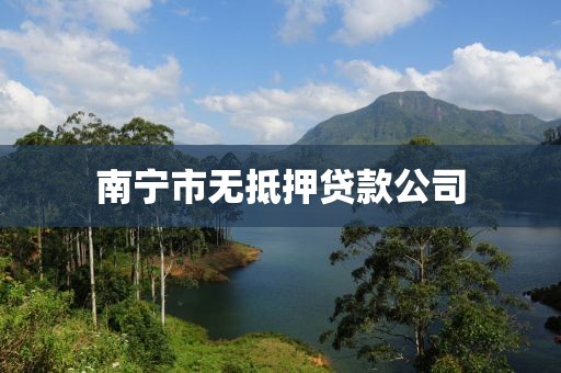 南宁市无抵押贷款公司