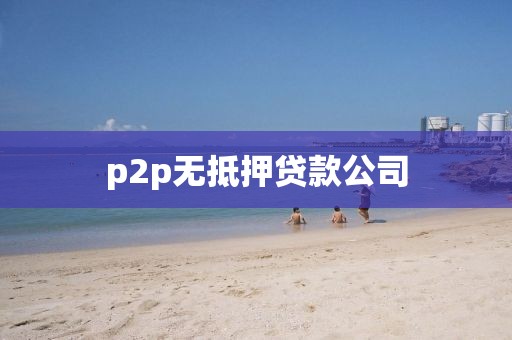 p2p无抵押贷款公司