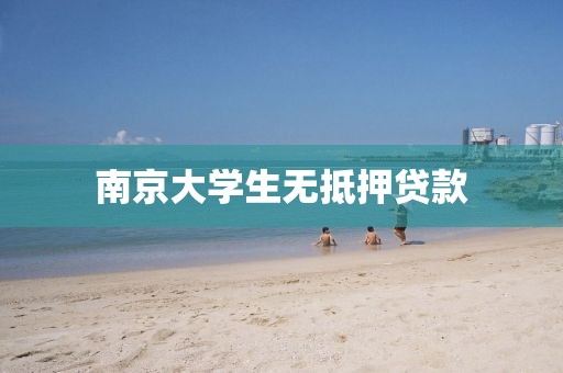 南京大学生无抵押贷款