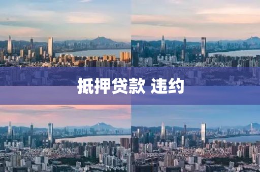 抵押贷款 违约