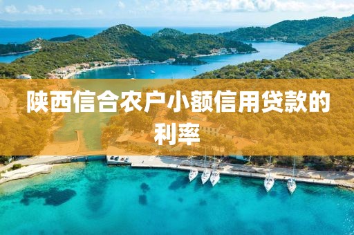 陕西信合农户小额信用贷款的利率