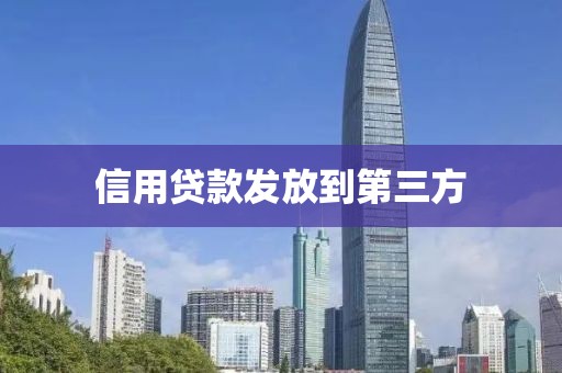 信用贷款发放到第三方