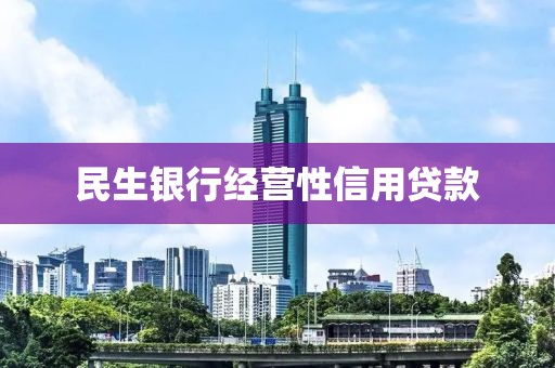 民生银行经营性信用贷款