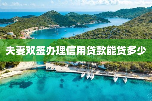夫妻双签办理信用贷款能贷多少