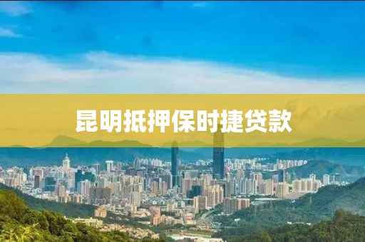 昆明抵押保时捷贷款