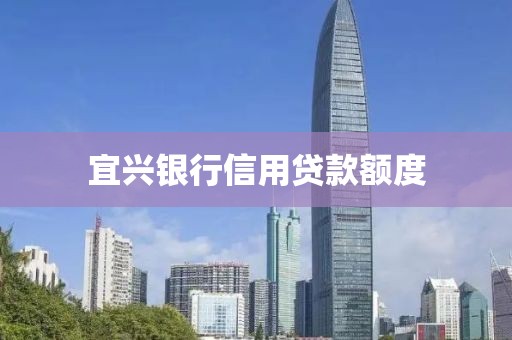 宜兴银行信用贷款额度