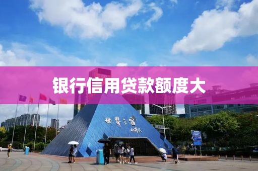 银行信用贷款额度大