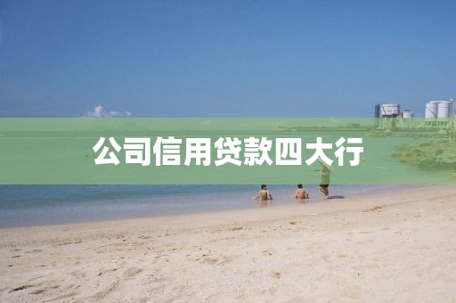 公司信用贷款四大行