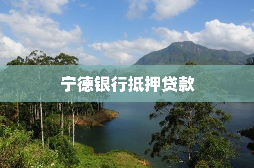 宁德银行抵押贷款