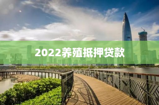 2022养殖抵押贷款