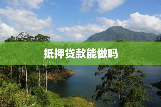抵押贷款能做吗