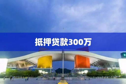 抵押贷款300万
