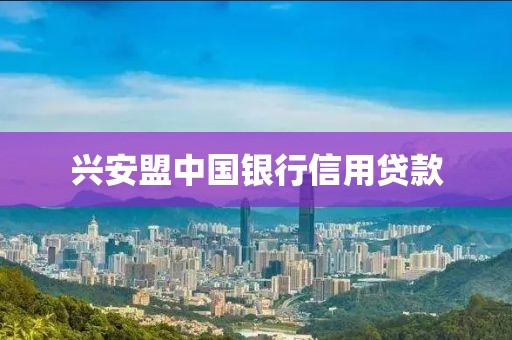 兴安盟中国银行信用贷款