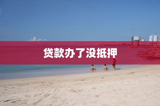 贷款办了没抵押