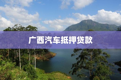 广西汽车抵押贷款
