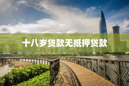 十八岁贷款无抵押贷款
