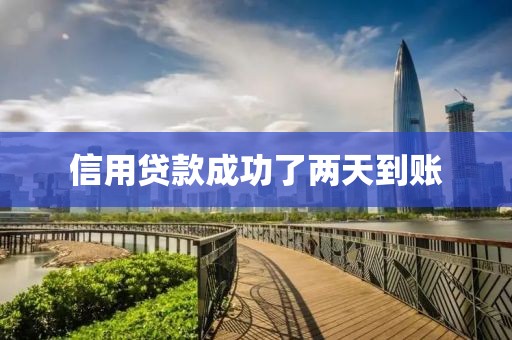 信用贷款成功了两天到账