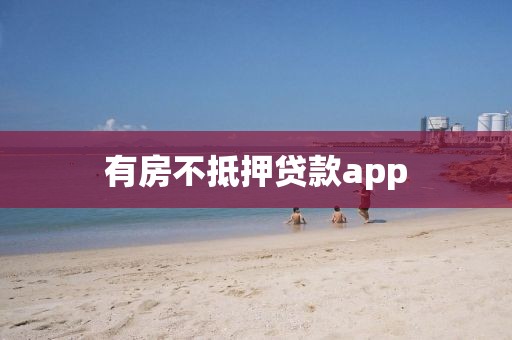 有房不抵押贷款app