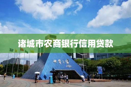 诸城市农商银行信用贷款