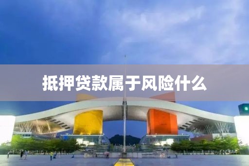 抵押贷款属于风险什么