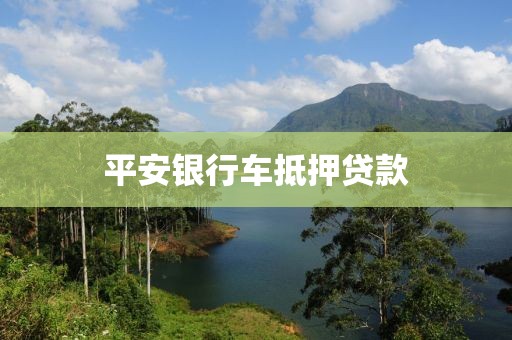 平安银行车抵押贷款
