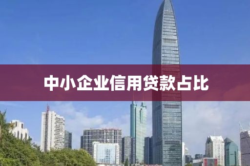 中小企业信用贷款占比
