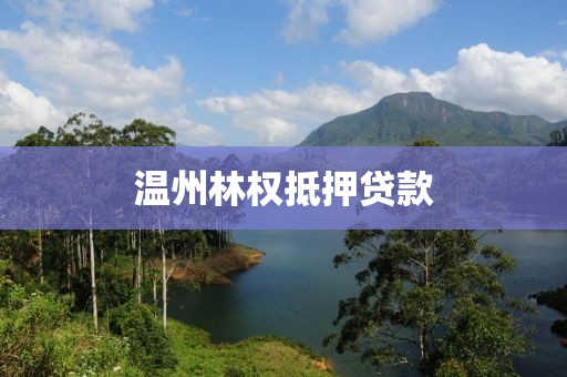 温州林权抵押贷款
