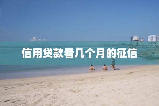 信用贷款看几个月的征信