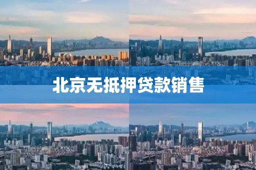 北京无抵押贷款销售