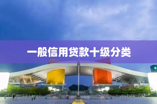 一般信用贷款十级分类