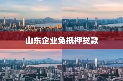 山东企业免抵押贷款