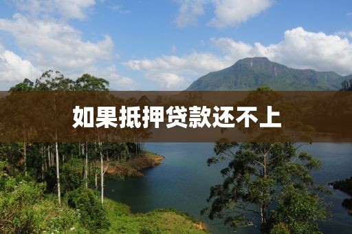 如果抵押贷款还不上