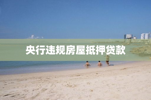 央行违规房屋抵押贷款