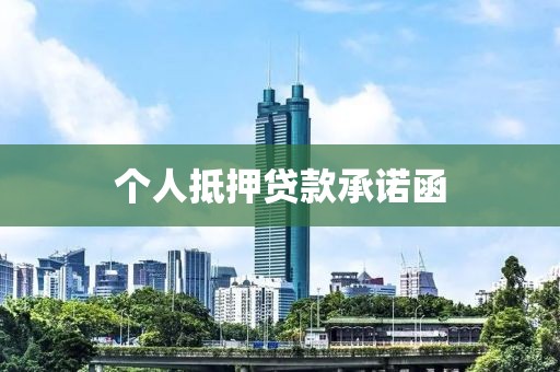 个人抵押贷款承诺函