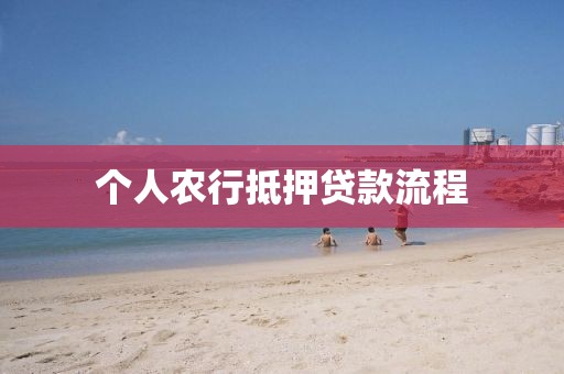 个人农行抵押贷款流程