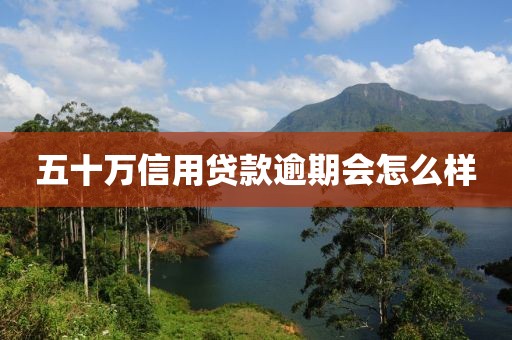 五十万信用贷款逾期会怎么样