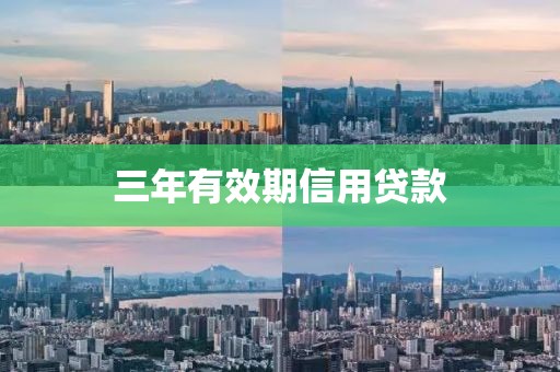 三年有效期信用贷款