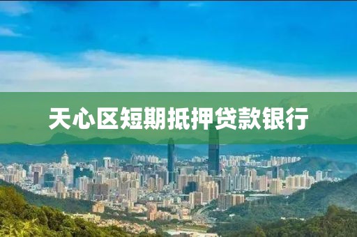 天心区短期抵押贷款银行