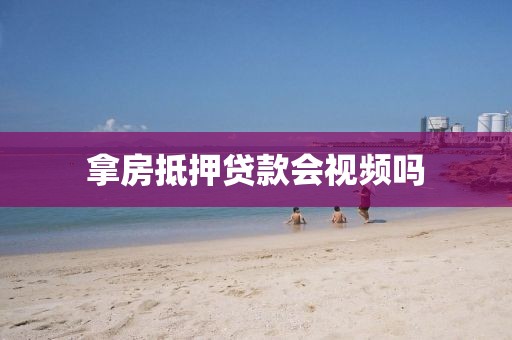 拿房抵押贷款会视频吗