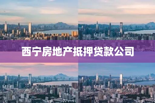 西宁房地产抵押贷款公司