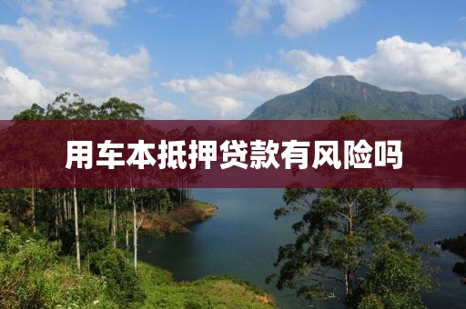 用车本抵押贷款有风险吗