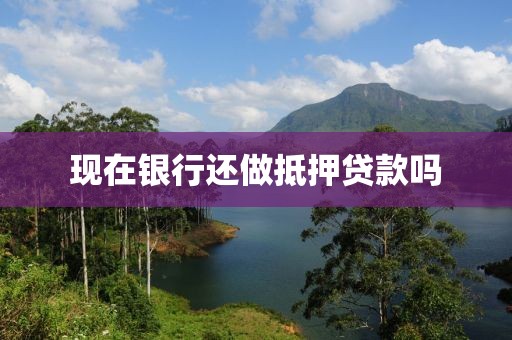现在银行还做抵押贷款吗