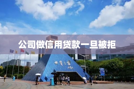 公司做信用贷款一旦被拒