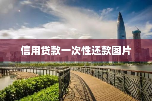 信用贷款一次性还款图片