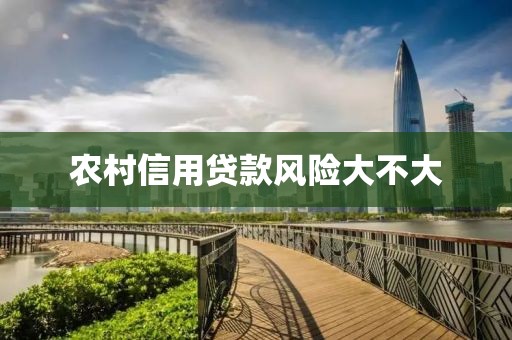农村信用贷款风险大不大