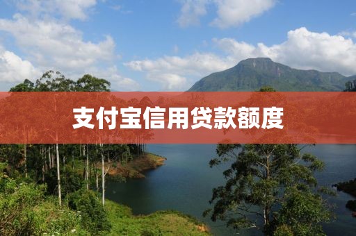 支付宝信用贷款额度