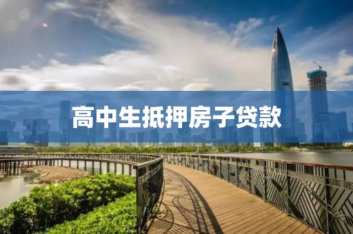 高中生抵押房子贷款